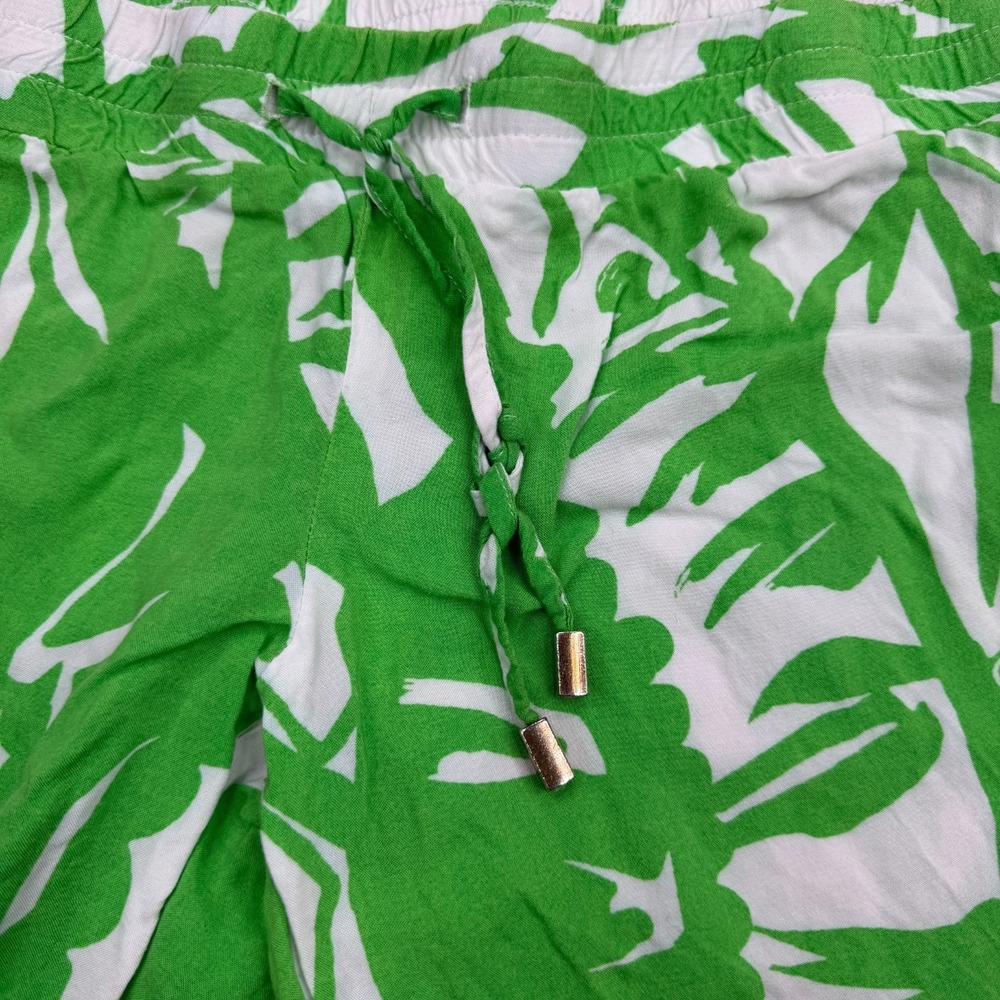 Lily Pulitzer X Target Palazzo Pants Womens XS Green White Palm Tree Tropical - Picture 5 of 16